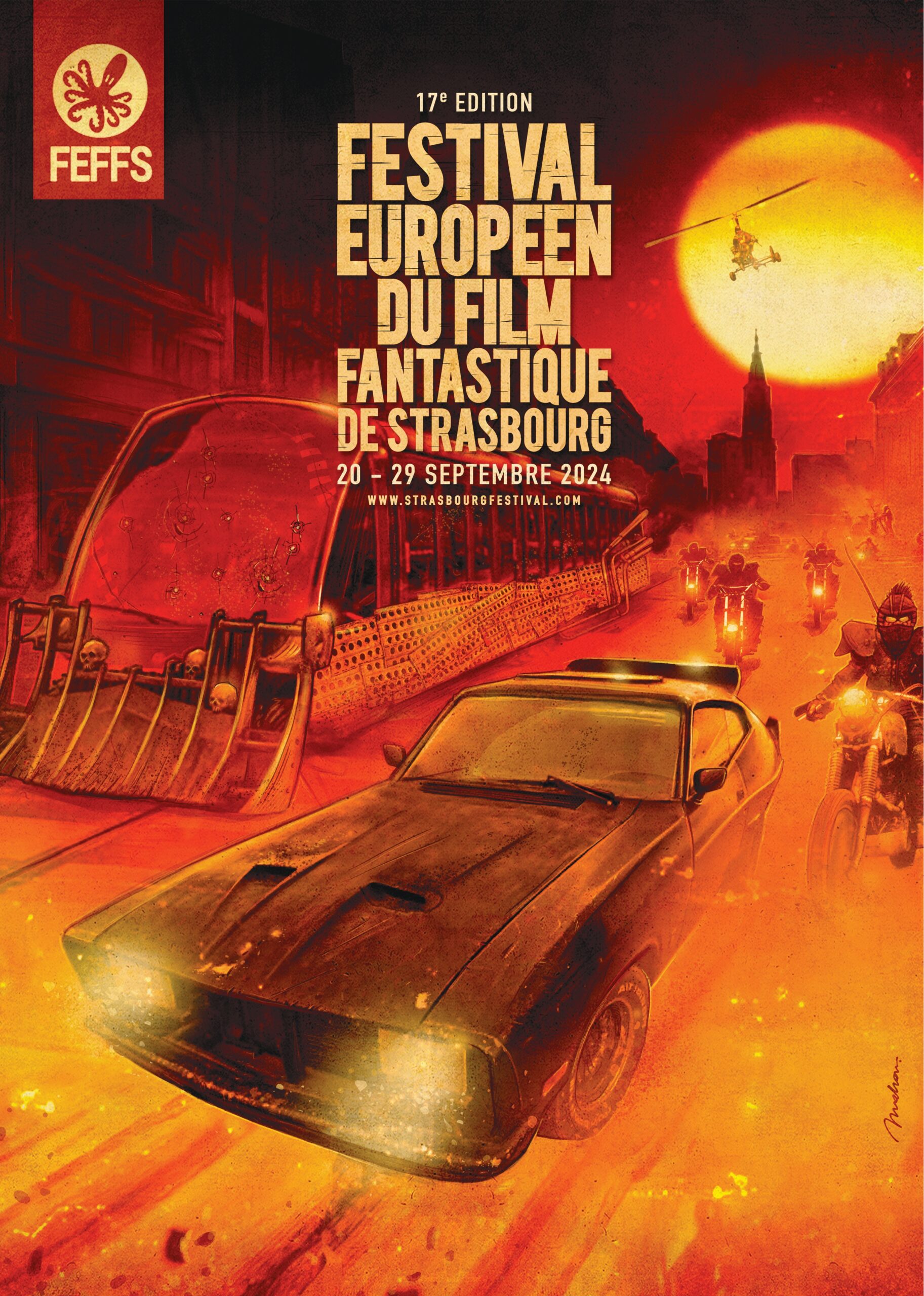 affiche 2024 du festival de cinéma Festival européen du film fantastique de strasbourg